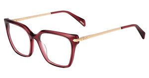 POLICE OPTICAL VPLT04M Eyeglasses SHINY TRANSP.PLUM (0D66) 54mm